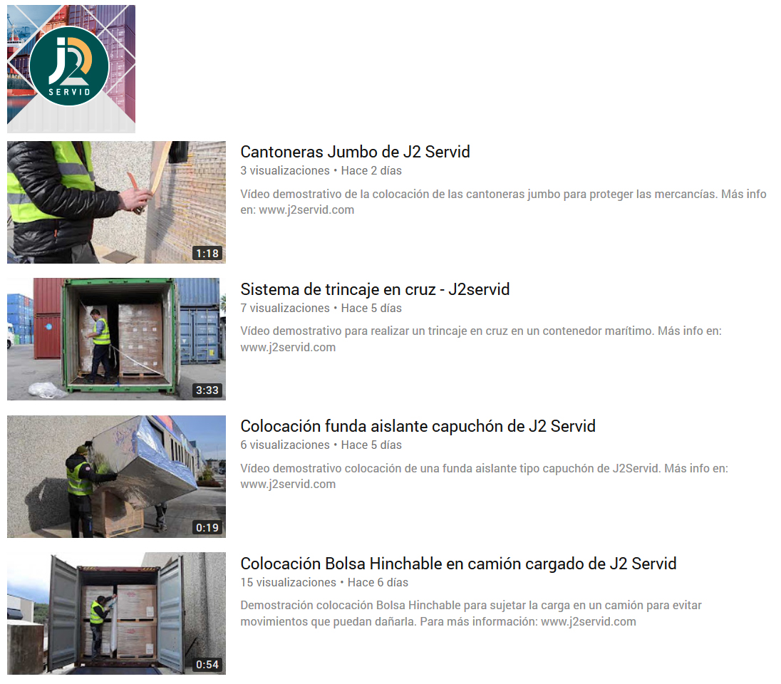 Canal de You Tube de J2 Servid